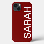 Persoonlijke naam eenvoudig stijlvol modern kersen Case-Mate iPhone case (Achterkant)