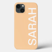Persoonlijke naam eenvoudig stijlvol modern minima Case-Mate iPhone case (Achterkant)
