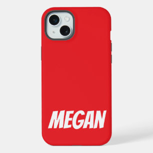 Persoonlijke naam eenvoudig stijlvol modern monogr iPhone 15 plus case