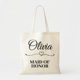 Persoonlijke Naam Eerste Bruidsmeisje Trouwteam Tote Bag