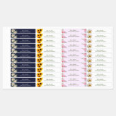 Persoonlijke naam Elegant Floral Teacher Labels (Vel)