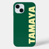 Persoonlijke naam Elegant Modern Minimaal Donkergr Case-Mate iPhone Case (Achterkant)