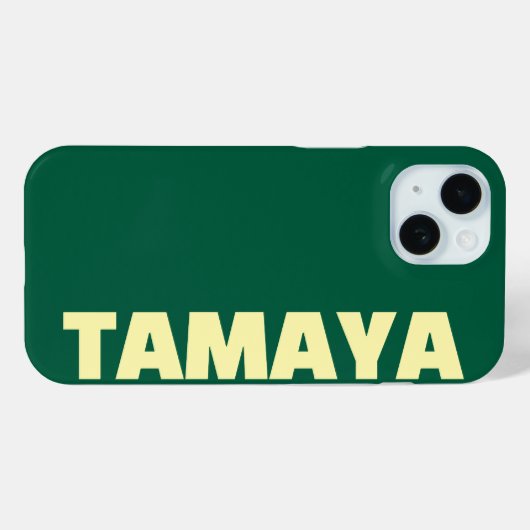 Persoonlijke naam Elegant Modern Minimaal Donkergr Case-Mate iPhone Case (Achterkant (horizontaal))