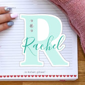 Persoonlijke naam Elegant nepdiamanten Sticker