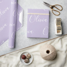 Persoonlijke Naam Elegant Paars Modern
