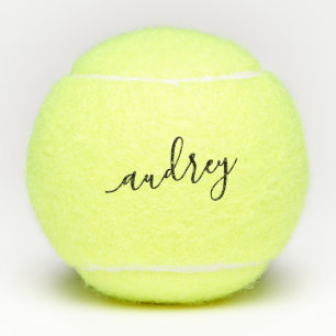 Persoonlijke naam Elegant Script Tennis Balls Tennisballen