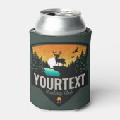 Persoonlijke naam Elk jagen op wilde natuur Sunset Blikjeskoeler (Blikje Voorkant)
