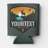 Persoonlijke naam Elk jagen op wilde natuur Sunset Blikjeskoeler (Voorkant)