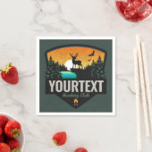 Persoonlijke naam Elk jagen op wilde natuur Sunset Servet (Insitu)