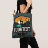 Persoonlijke naam Elk jagen op wilde natuur Sunset Tote Bag (Dichtbij)
