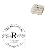 Persoonlijke naam en adresstempel rubberstempel (Gestempeld)