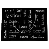 Persoonlijke naam en Afstuderen jaar Large Cadeautasje (Voorkant)