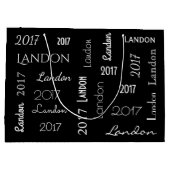 Persoonlijke naam en Afstuderen jaar Large Cadeautasje (Achterkant)