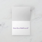 Persoonlijke naam en blijvende geboortedatum kaart (Binnen)