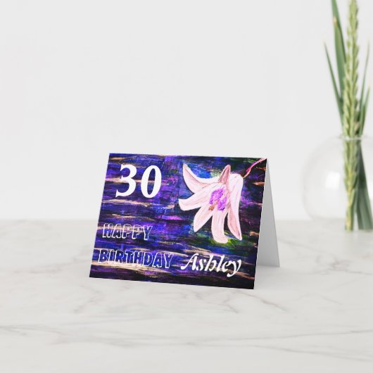 Persoonlijke naam en blijvende geboortedatum kaart (Voorkant)