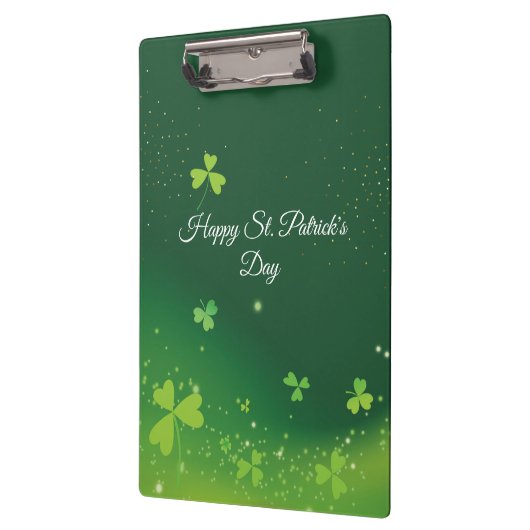 Persoonlijke naam en foto van St. Patrick's Day Gr Klembord (Links)