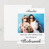 Persoonlijke naam en het Voorstel van de Bridesmai (Voorkant / Achterkant)