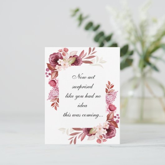 Persoonlijke naam en het Voorstel van de Bridesmai Bedankkaart (Staand voorkant)