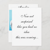 Persoonlijke naam en het Voorstel van de Bridesmai Bedankkaart (Voorkant / Achterkant)