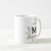 Persoonlijke naam en Initiaal Mok met Griekenland (Voorkant rechts)