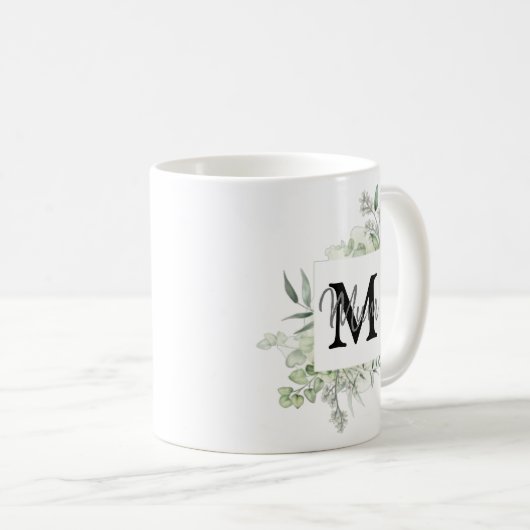 Persoonlijke naam en Initiaal Mok met Griekenland (Voorkant rechts)