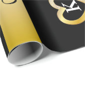 Persoonlijke naam en Initialen bruiloft/Jubileum Cadeaupapier (Rol Hoek)