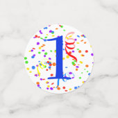 Persoonlijke naam en jaar Choo Train Birthday Confetti (Kleine voorkant)