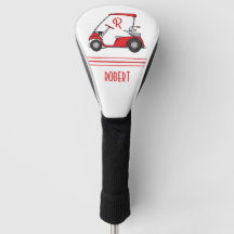 Persoonlijke naam en monogram golf headcover