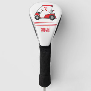 Persoonlijke naam en monogram golf headcover