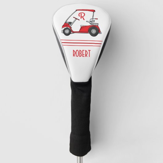 Persoonlijke naam en monogram golf headcover (Voorkant)