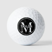 Persoonlijke naam en monogram golfballen (Voorkant)