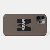 Persoonlijke naam en monogram iPhone/iPad-draagtas Case-Mate iPhone Case (Achterkant (horizontaal))