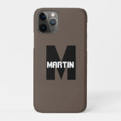 Persoonlijke naam en monogram iPhone/iPad-draagtas Case-Mate iPhone Case (Achterkant)