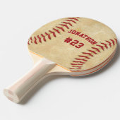 Persoonlijke naam en nummer Baseball Beide zijden Tafeltennisbatje (Voorkant Gekanteld)
