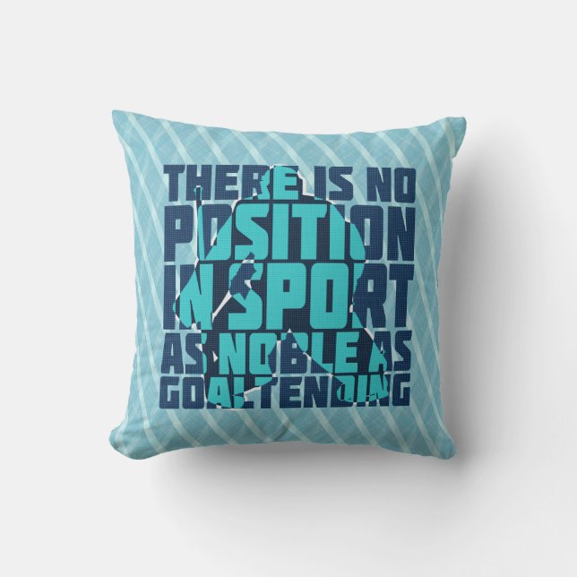 Persoonlijke naam en nummer Hockey Goalie Pillow Kussen (Voorkant)