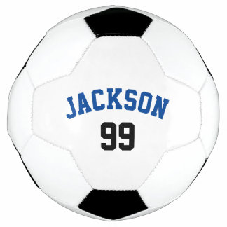 Persoonlijke naam en nummer minimalistisch voetbal