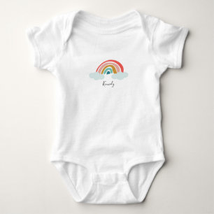 Persoonlijke naam en regenboog romper