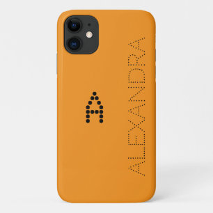 Persoonlijke naam en rendabele monogram lettertype Case-Mate iPhone case