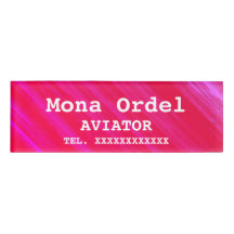 Persoonlijke naam en roze bedrijfscentrum