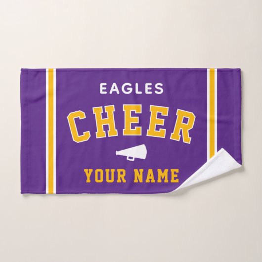 Persoonlijke naam- en schoolcheerdoek, teamcadeau handdoek (Handdoek)
