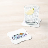 Persoonlijke naam enkel gegradueerd in 2023 kartonnen onderzetters (Insitu)