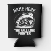 Persoonlijke naam Fall Line Baars Blikjeskoeler (Voorkant)