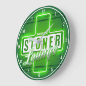 Persoonlijke naam Faux Neon Stoner Lounge Bar Grote Klok (Hoek)