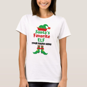 Persoonlijke naam Favoriete Elf T-Shirt
