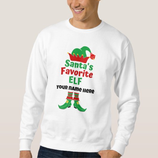 Persoonlijke naam Favoriete Elf T-Shirt (Voorkant)