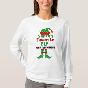 Persoonlijke naam Favoriete Elf T-Shirt