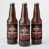 Persoonlijke NAAM Fitness Thuis GYM Gewichtheffen  Bier Etiket (Flessen)