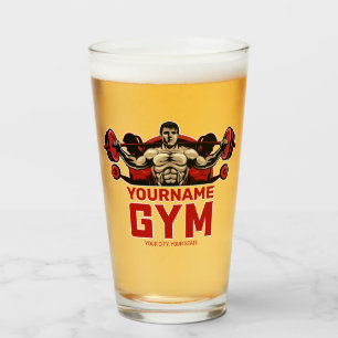 Persoonlijke NAAM Fitness Thuis GYM Gewichtheffen Glas