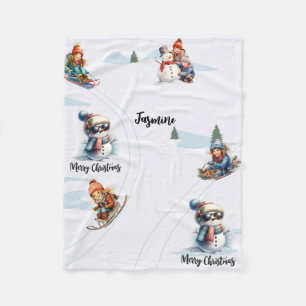 Persoonlijke naam Fleece Blanket