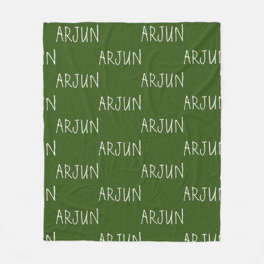 Persoonlijke naam Fleece Blanket Deken (Voorkant)